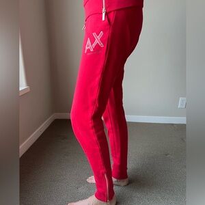 A/X Armani Exchange Red Jogger Pants